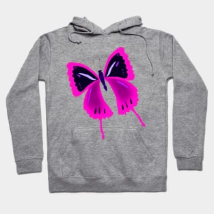 pink butterfly Hoodie